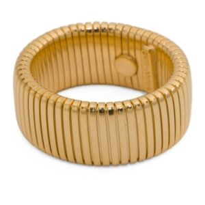 💛🔹️Ben-Amun🔹️24kt  Gold- Plated  Textured Made In usa Cobra Band Ring